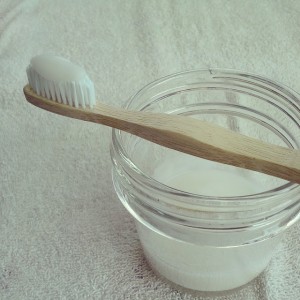 Bamboo toothbrush - coconut oil
